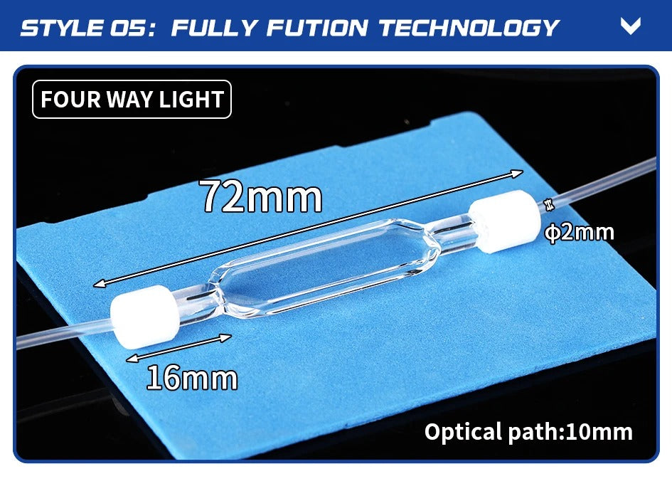 Quartz Fluorescent Flow Colorimetric Dish Four-Way Light  | Labshopx