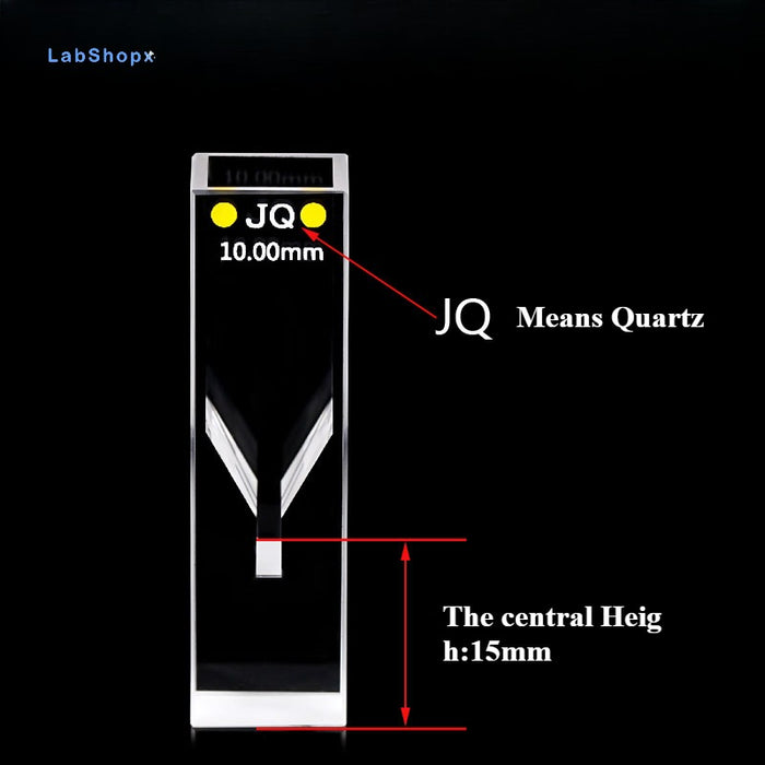 100ul Quartz Micro Fluorescence Cuvette Cell Double Path Length| LABSHOPX