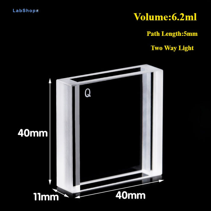 3.5/6.2ml Quartz Sample Flow Cells Quartz Cuvettes 3/5mm | Labshopx