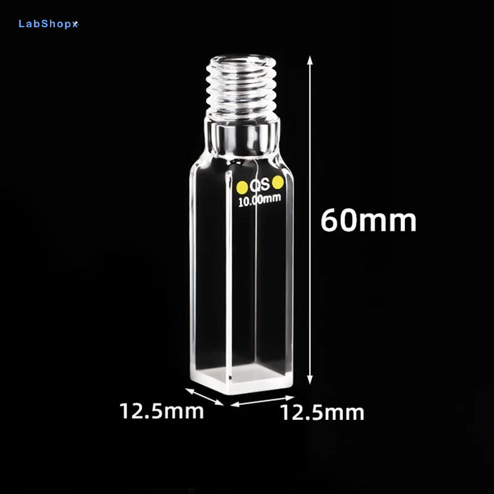 Quartz Spiral Cuvette 10mm EU Sealed Fluorescent Spiral Cell| Labshopx