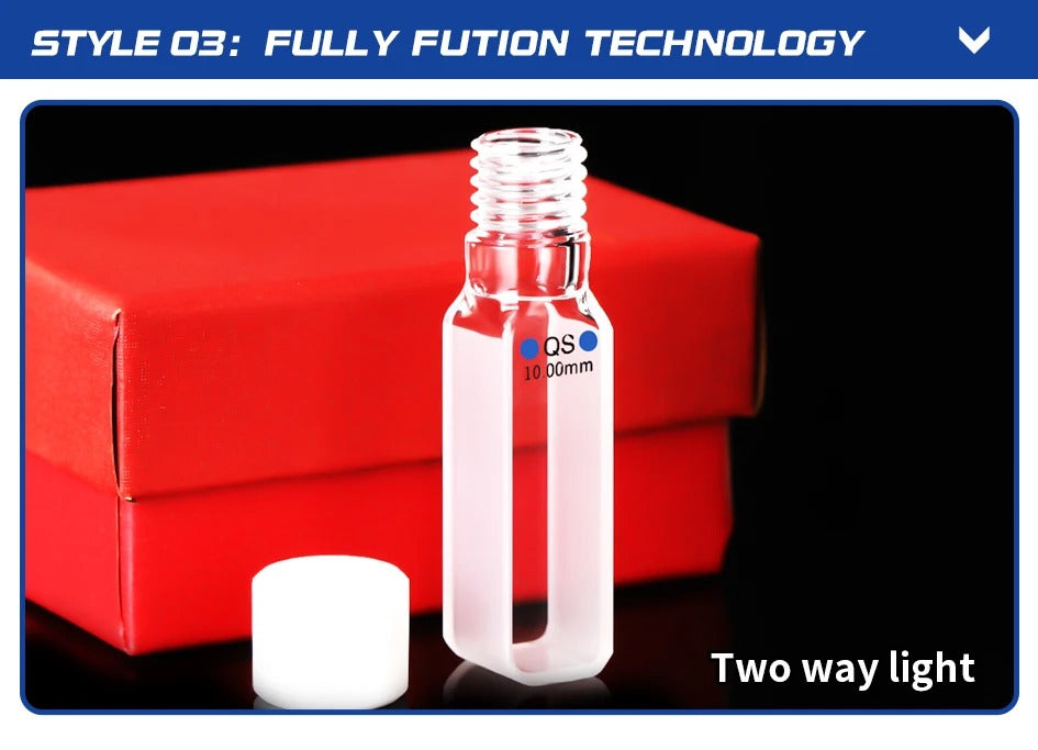 Quartz Spiral Cuvette 10mm EU Sealed Fluorescent Spiral Cell| Labshopx