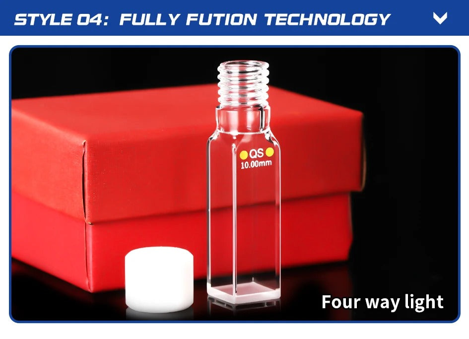 Quartz Spiral Cuvette 10mm EU Sealed Fluorescent Spiral Cell| Labshopx