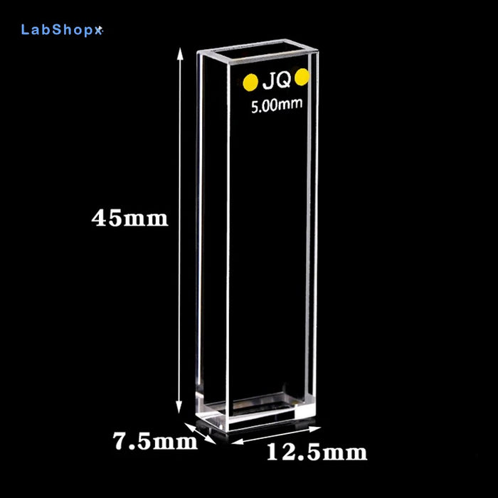 1.75ml Standard Quartz Cuvettes Fluorescence Cell with Lid 5mm | LABSHOPX