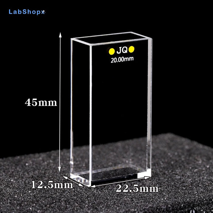 7ml Standard Quartz Fuorescence Quartz Cells with Lid 20mm  | LABSHOPX