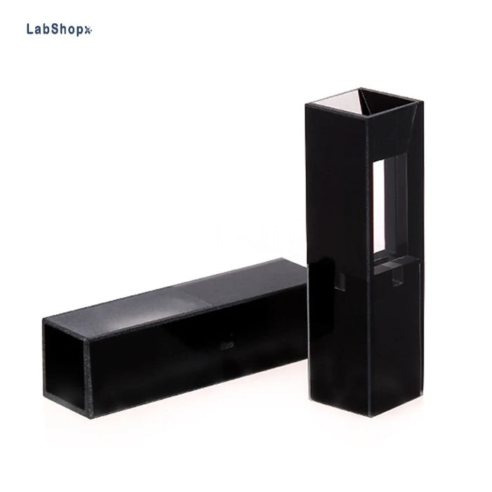 50ul Sub-Micro Fluorescence Quartz Cell with Black Walls LABSHOPX