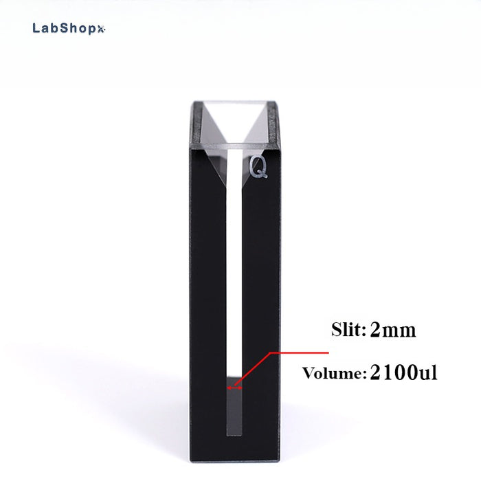 2100ul Sub-Micro Quartz Cell with Black Walls Two way Light| LABSHOPX