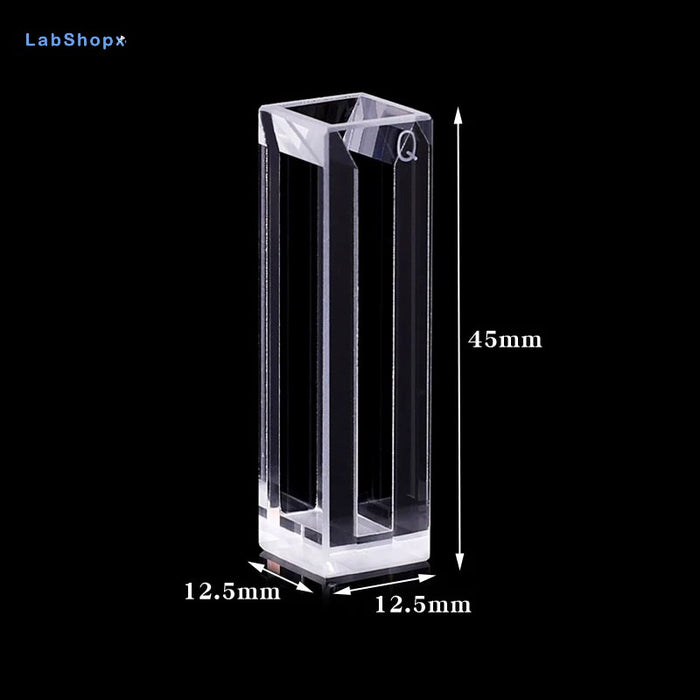 1400ul Sub-Micro Quartz Fluorescence Cuvette With Lid 10mm | LABSHOPX