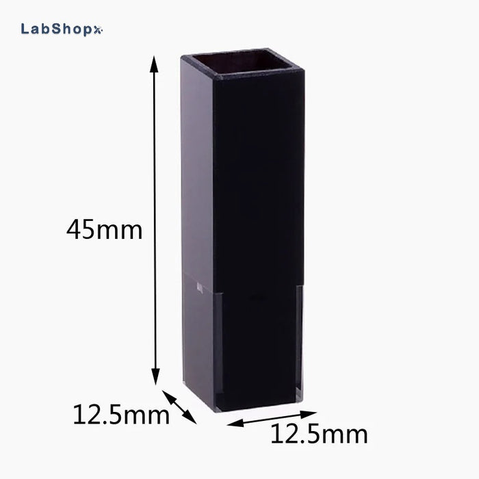Sub-Micro Fluorescence Quartz Cell with Black Walls 45ul | LABSHOPX