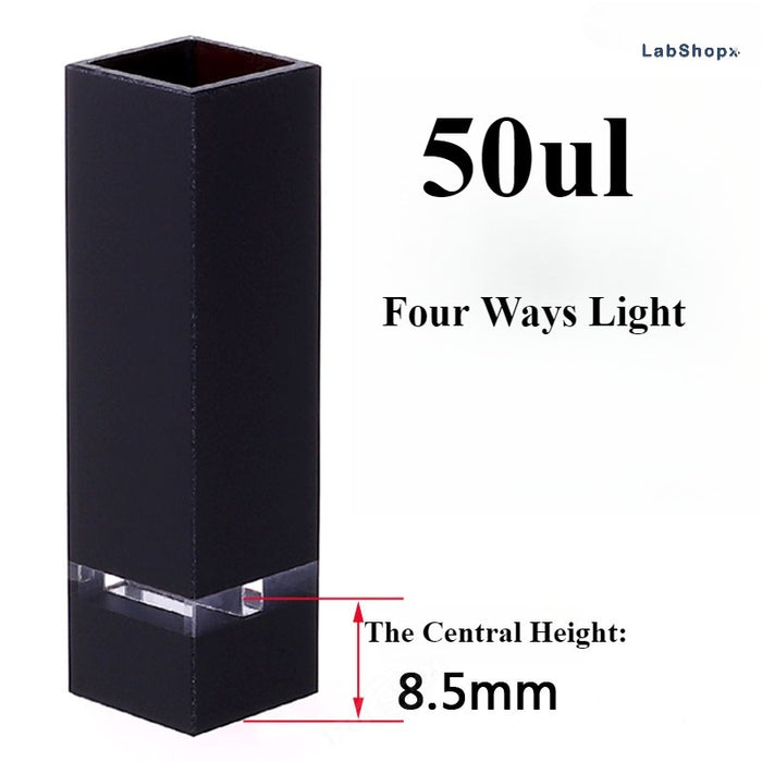 Sub-Micro Fluorescence Quartz Cell with Black Walls for Lab | LABSHOPX