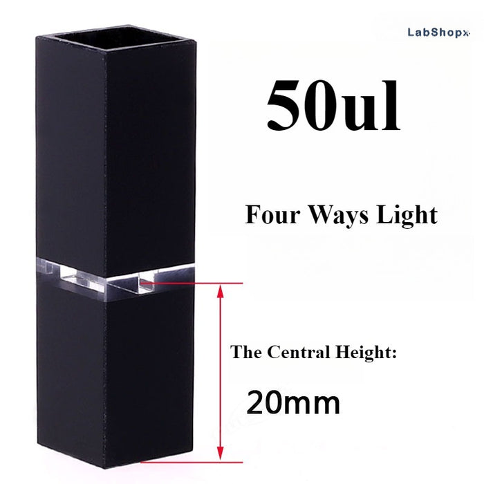 Sub-Micro Fluorescence Quartz Cell with Black Walls for Lab | LABSHOPX