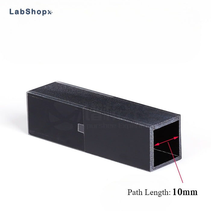 50ul Sub-Micro Quartz Cell with Black Walls Four Way Light | LABSHOPX