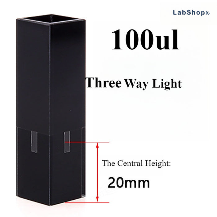 100ul Sub-Micro Quartz Fluorescence Cuvette with Lid 10mm Cells | LABSHOPX